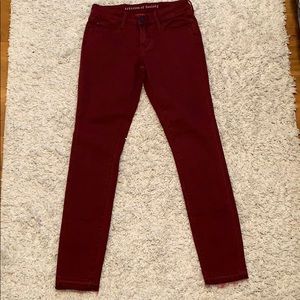 Articles Of Society - Dark Red Skinny Jeans